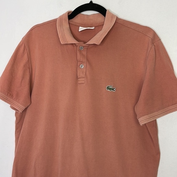 Lacoste salmon polo shirt - Picture 2 of 7